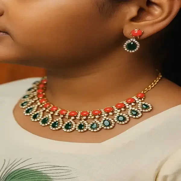 Cz / Ad Stone Jewellery Set